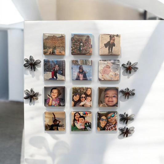 Set of Twelve (12) Custom Photo Magnets