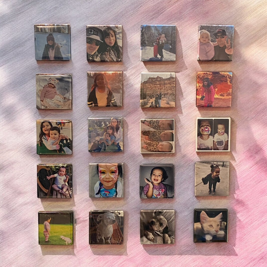 Set of Twenty (20) Custom Photo Magnets